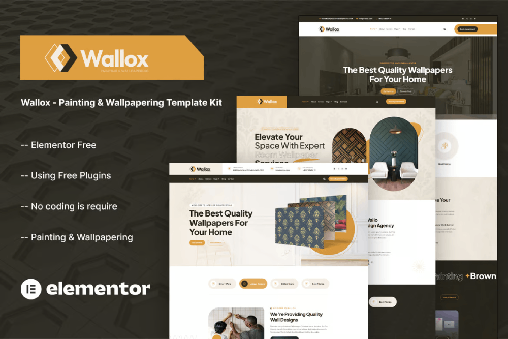 Wallox – Painting & Wallpapering WordPress Theme