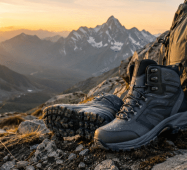 Best hiking boots in 2026 on a mountain trail showing waterproof protection and rugged traction